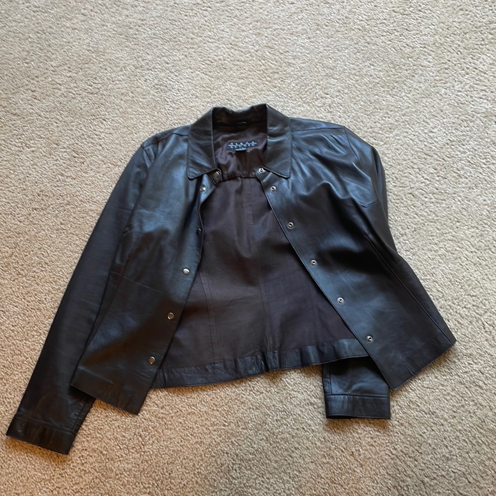 Light weight leather jacket